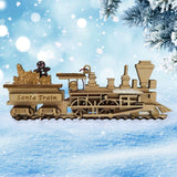 Vlak Djeda Đumbira - božićna dekoracija božićne tržnice Schmidt