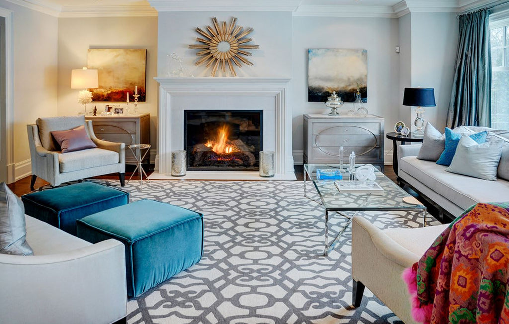 Mixing and Matching Colorful Couches to Your Living Room Rug