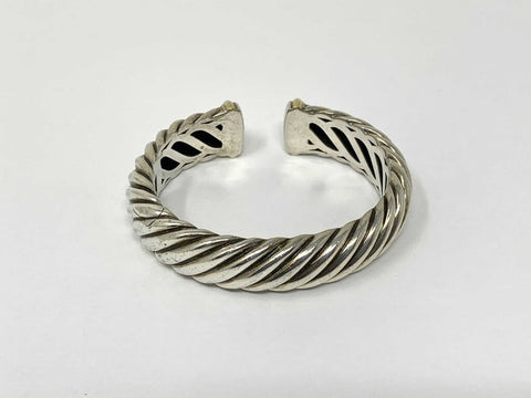 David Yurman Sculpted Cable Bracelet with an accent of 18K Gold
