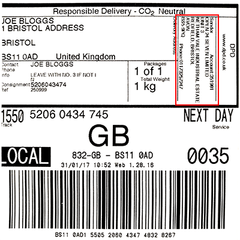 DPD Label