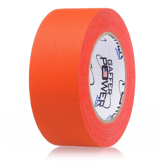  DGTAPE Cinta adhesiva amarilla fluorescente de 1 pulgada x 30  yardas, grado prémium reciclado como Pro Gaff con cinta adhesiva de goma  natural (trueGAFF25/25/FL-Y - 1 pulgada x 30 ya) 