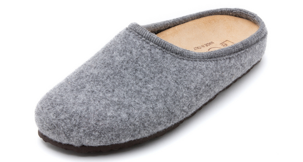 Women's wool clog with arch support