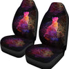 LOTUS VECTOR GALAXY PATTERNS CAT SEAT COVERS