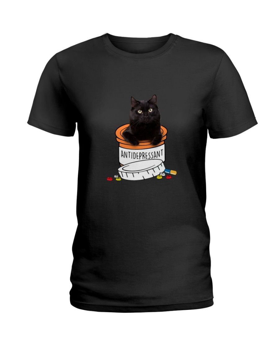 black cat antidepressant shirt