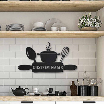 Kitchen Gifts, Custom Metal Sign for Kitchen, Personalized Kitchen Sig