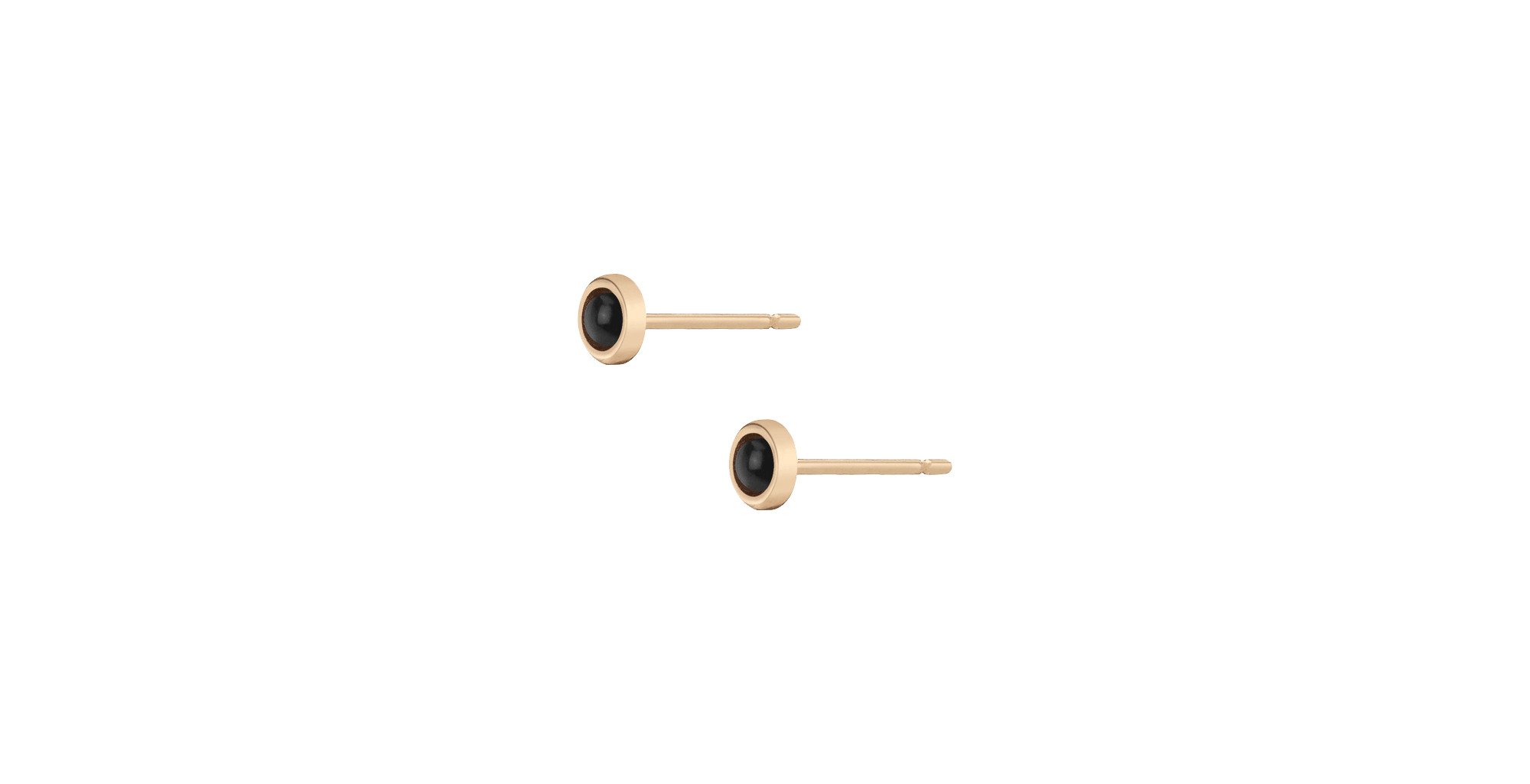 AUrate Mini Charm Circle Studs