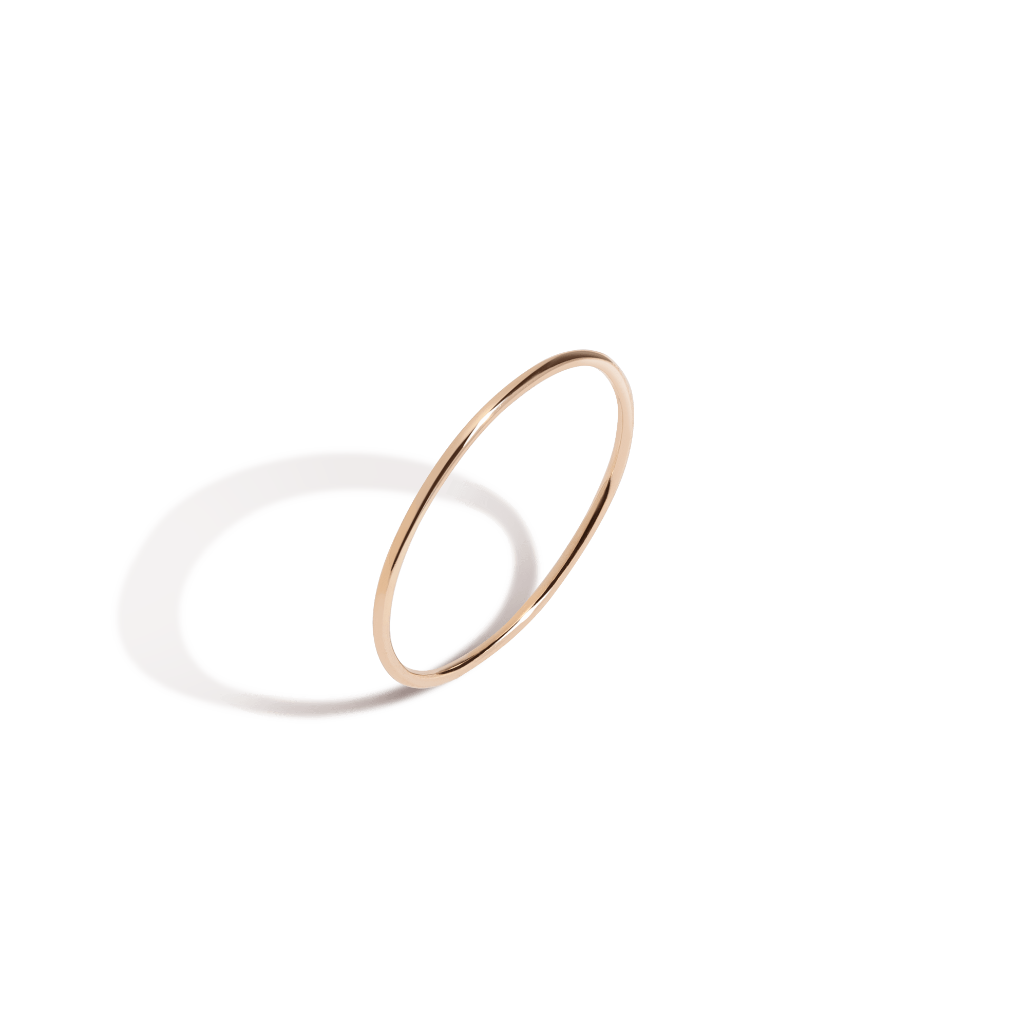 Gold Stackable Ring in Yellow, Rose or White Gold