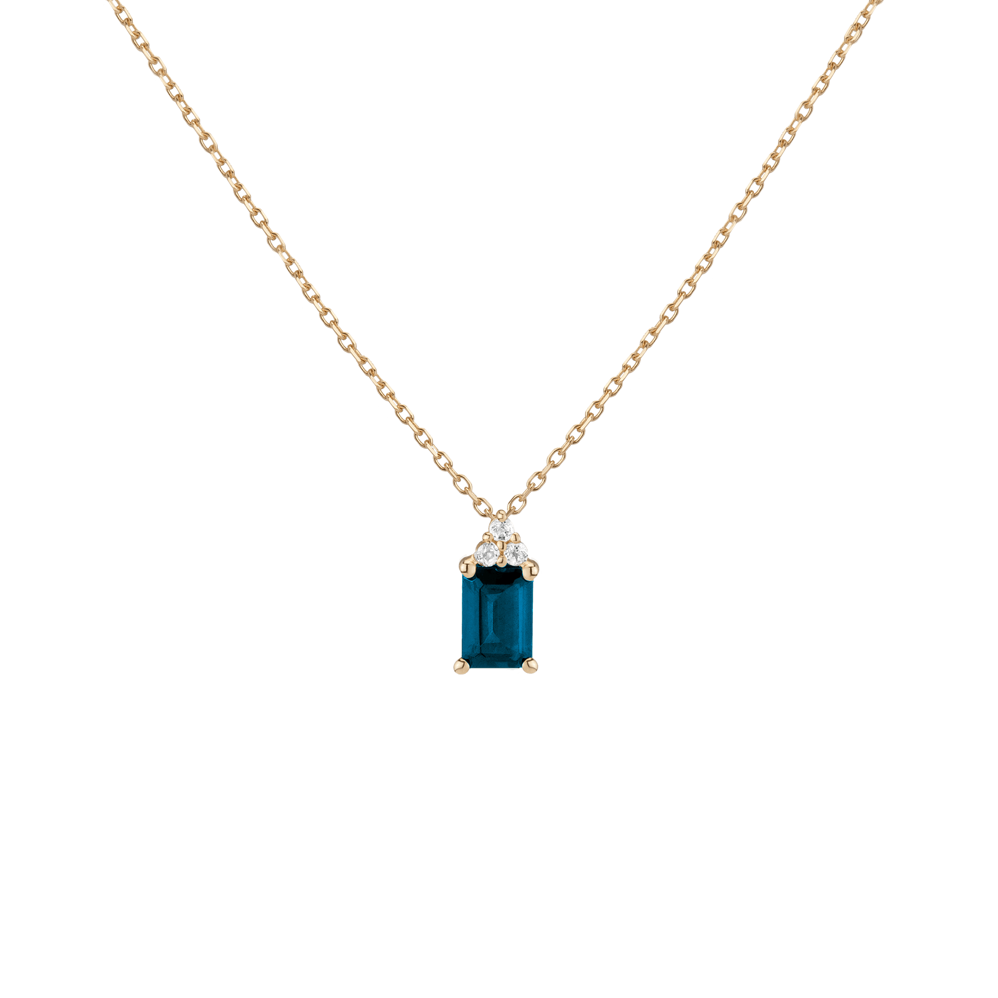 Vintage Emerald Cut Necklace