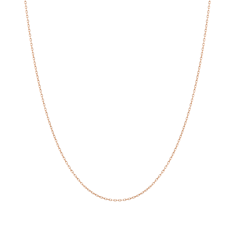 Gold Diamond Cut Chain Necklace in Yellow, Rose or White Gold