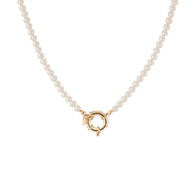 Aura Beaded Necklace in Yellow, Rose and White Gold