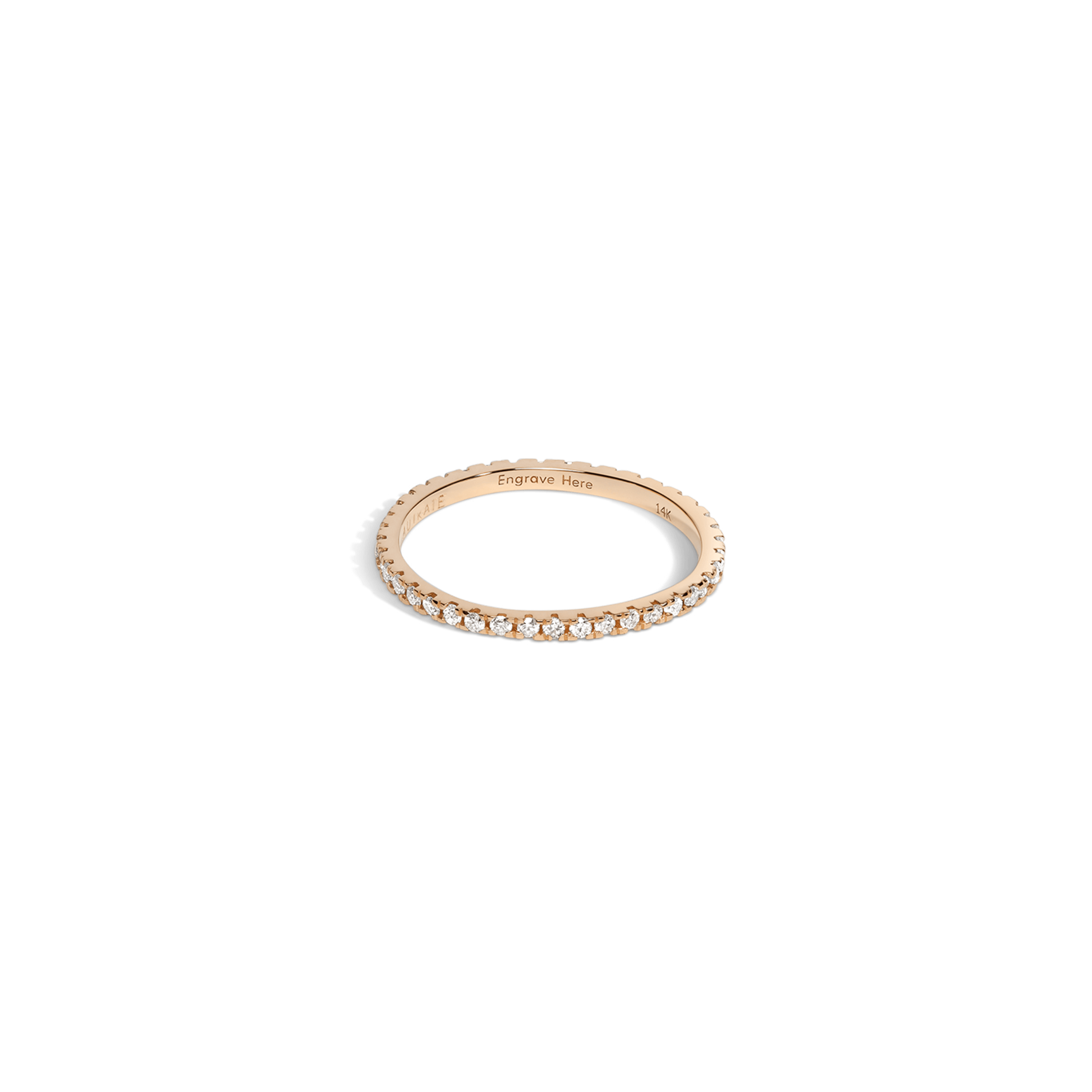 Quadricolor Ring with White Diamonds in Yellow, Rose or White Gold