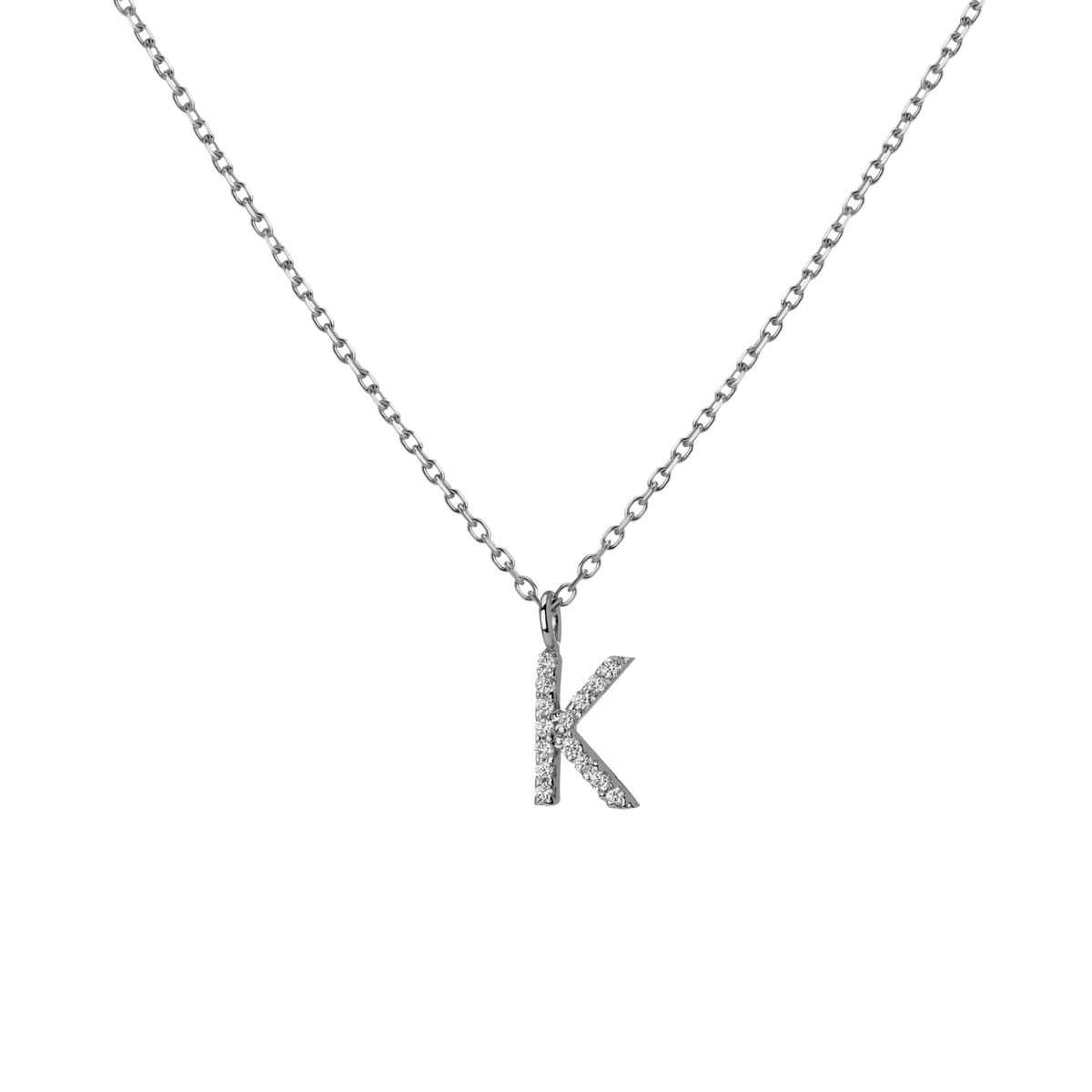 mini diamond letter chain