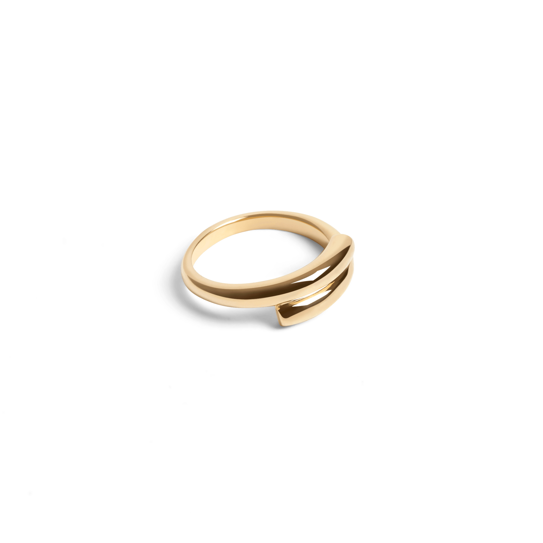 Crossover Ring in Yellow, Rose or White Gold