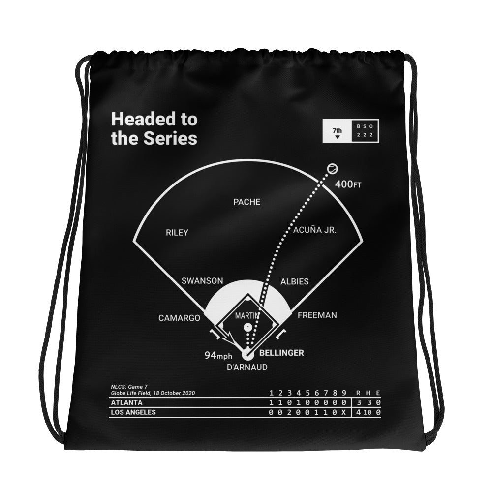 Greatest Dodgers Plays Drawstring Bag: Headed to the Series (2020)