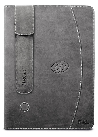 Monogram Canvas Genuine Leather Apple iPad Case