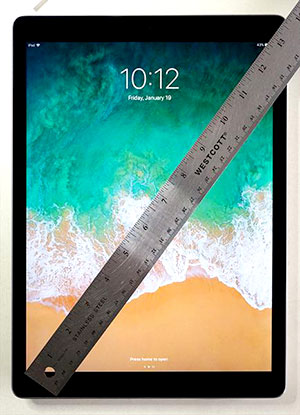 Hope to measure an iPad for a case using a ruler