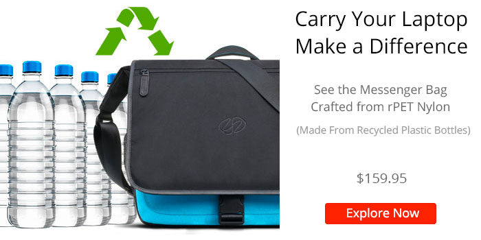 eco-friendly laptop messenger bag