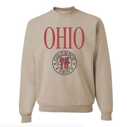 Ohio State - Vintage Crewneck Sweatshirt - Ash Grey