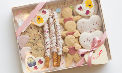 Sweetheart Box with Valentine's Day cookies