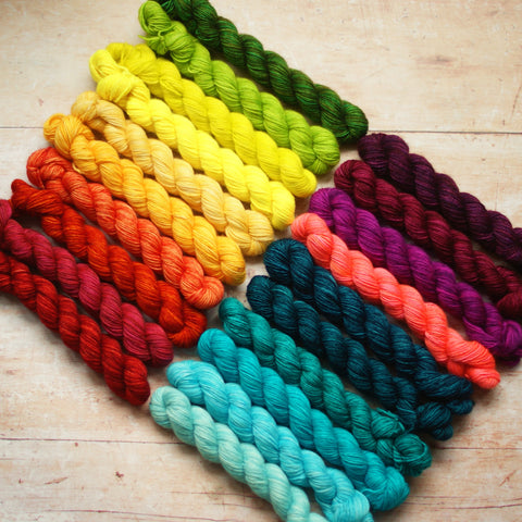 Rainbow Minis Collection :: 20 mini skeins