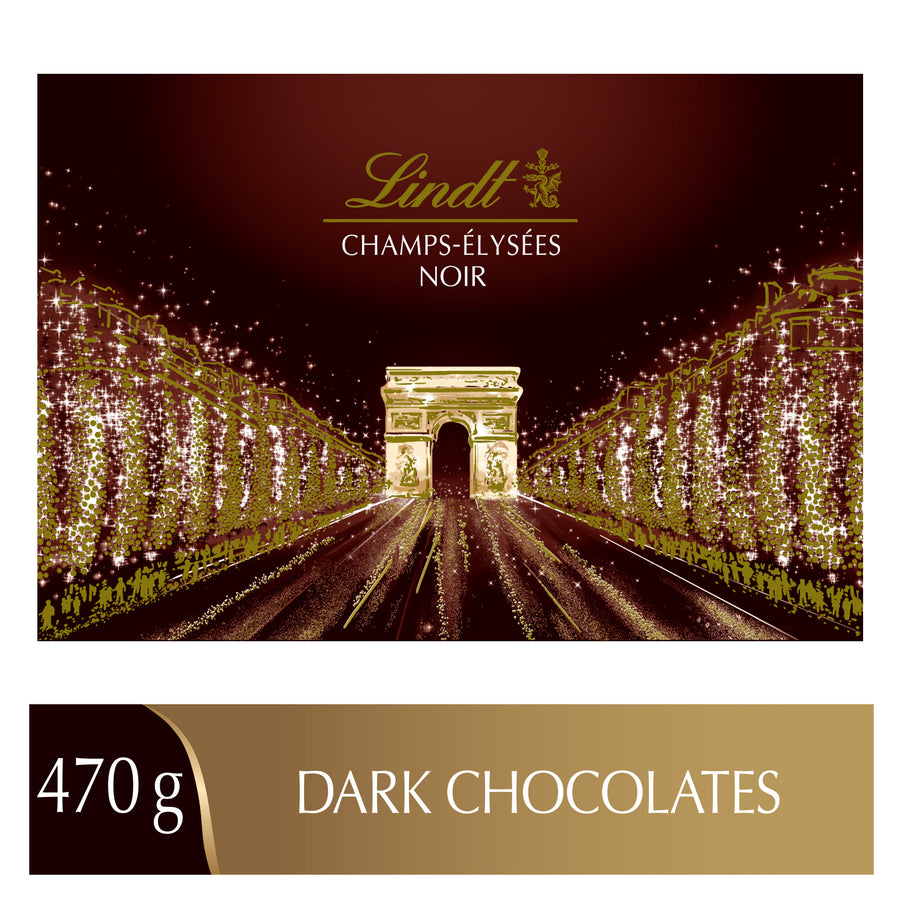 Chocolats Noirs Assortis Lindt Champs ÉlysÉes Boîte Cadeau 470 G Lindt Chocolate Canada 0634