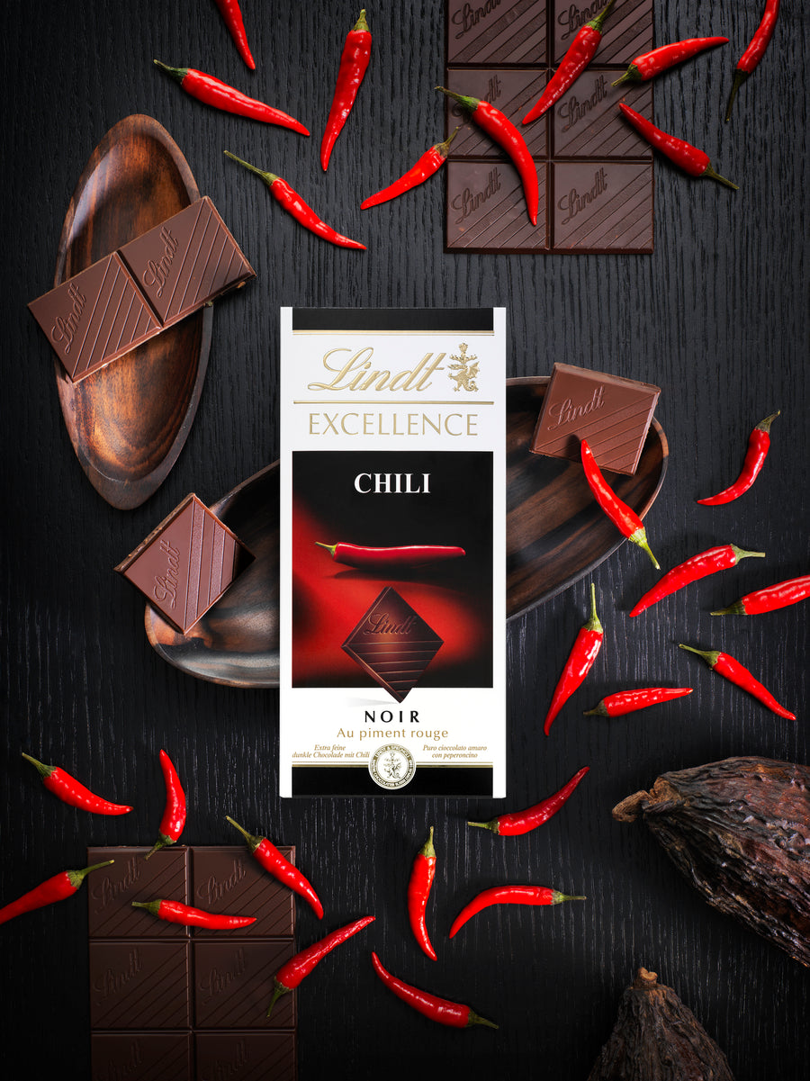 Lindt Excellence Chili Bar 100g – Lindt Chocolate Canada