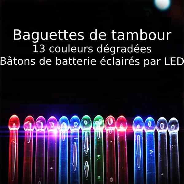 Baguette de batterie lumineuse à vendre