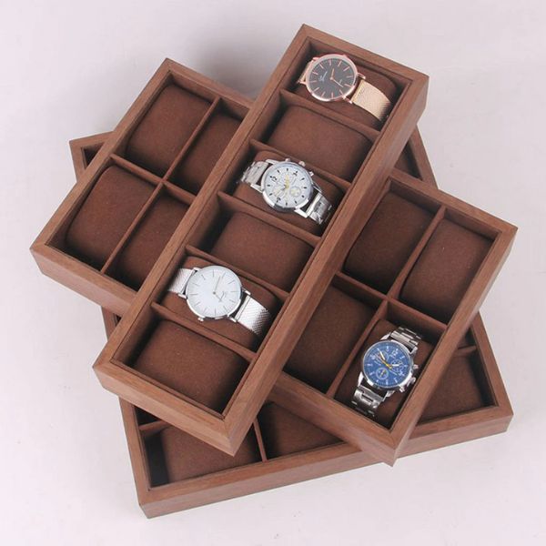 Boîte de montre en bois de luxe