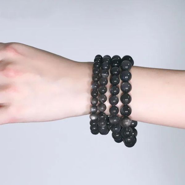 Bracelet pierre de lune noire