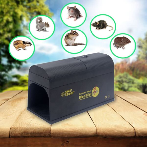 2023 2X Piège à Souris, Souris Electronique Éliminateurs à Haute Tension,  Efficacité Maximale du Contrôle et Extérieures, des Rats, des Insectes  Nuisibles pour Les : : Jardin