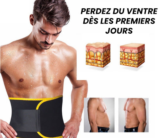 Ceinture de Sudation Homme Gaine Ventre Plat Ceinture Abdominale