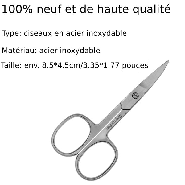 Ciseaux à ongles professionnels pour manucure et pédicure