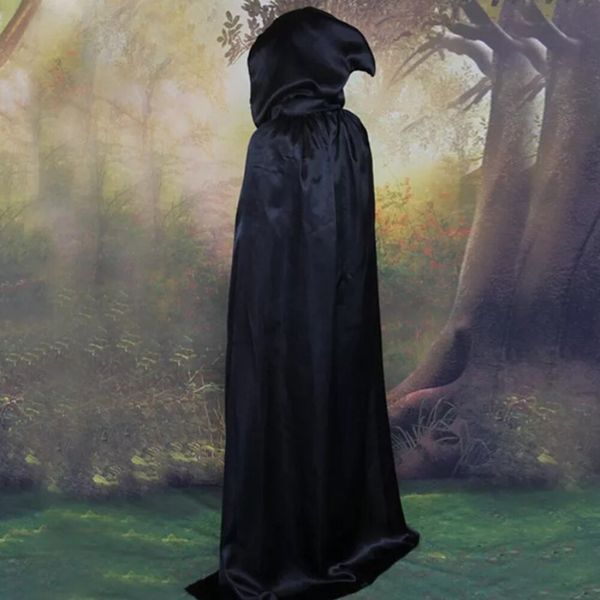 Costume faucheur noir avec accessoire