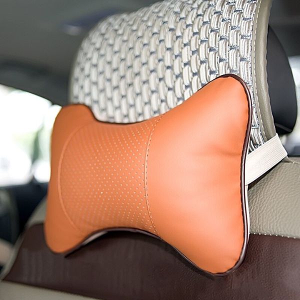 Appuie-tête Voiture Spa DEVENIRRICHE - Coussin en Coton à mémoire de forme  pour siège auto, Doux, Confortable et Respirant, Noir