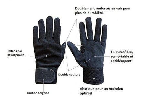 Gants equitation