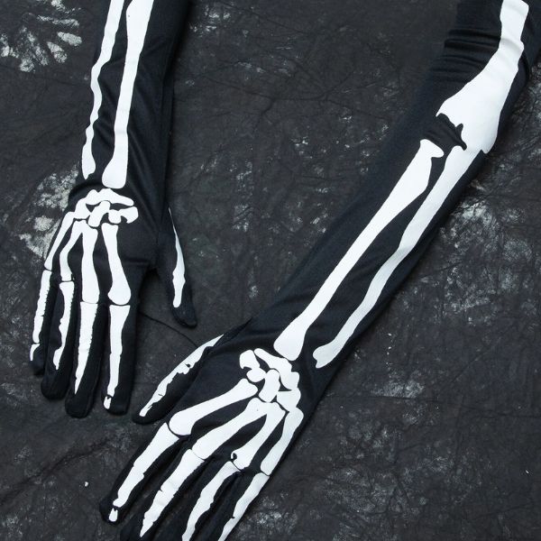 Gant squelette d'halloween pour costume d'halloween