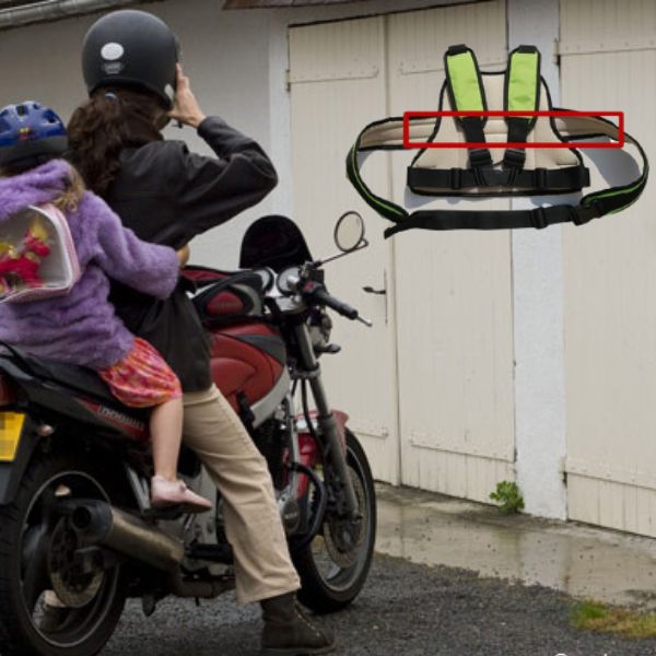Ceinture de sécurité de moto pour enfants, harnais de sécurité