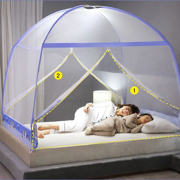 Moustiquaire d'été pliable pour lit double