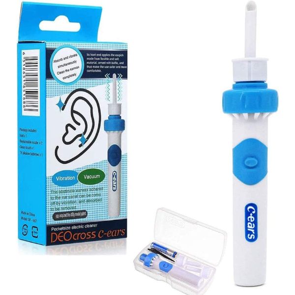 Aspirateur d'oreille, Aspirateur De Cire d'oreille, Aspirateur D'Aspiration  d'oreille pour Adultes, Dispositif De Nettoyage d'oreille en Spirale pour  Outils De Soins pour Adultes,Noir : : Hygiène et Santé