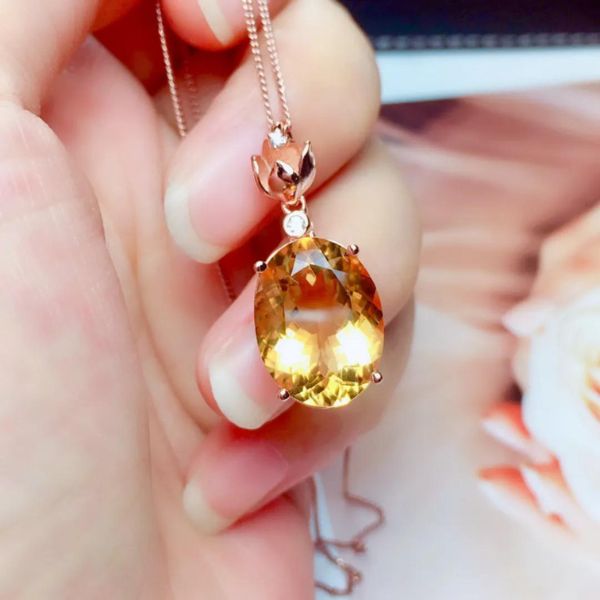 Pendentif citrine