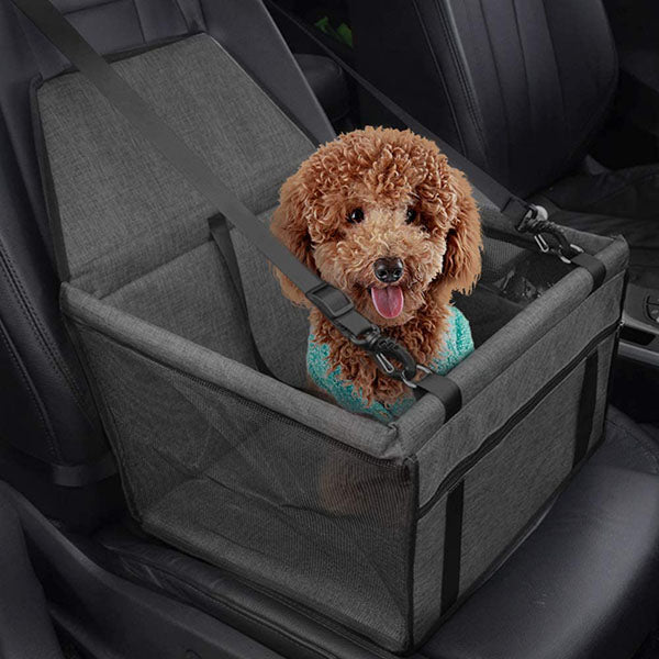 Sac Transport Chien Voiture Housse de Rehausseur en 100% Tissu Oxford étanche Durable & Facile à Installer