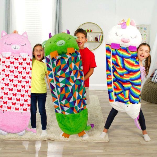 Sac de couchage pour enfants avec oreiller en peluche Animal