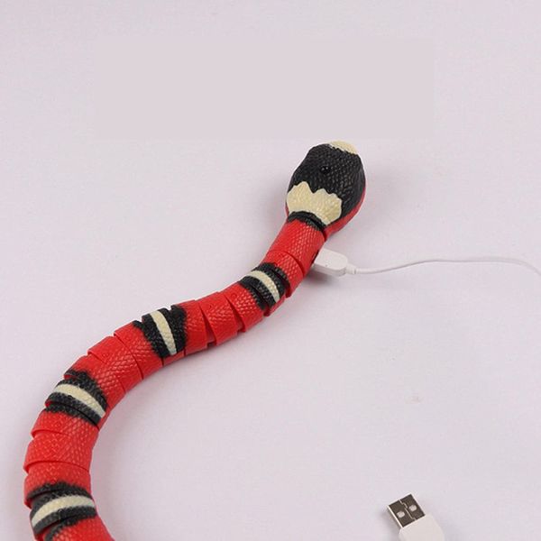 Serpent jouets à détection intelligente pour chat