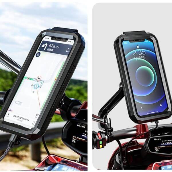 Support de téléphone portable moto Midland avec anti-vibration MH