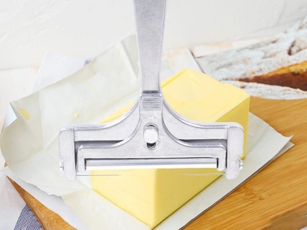Ahlsen Trancheuse à fromage en fil d'acier inoxydable - Coupe-fromage à  main pour cheddar, gruyère