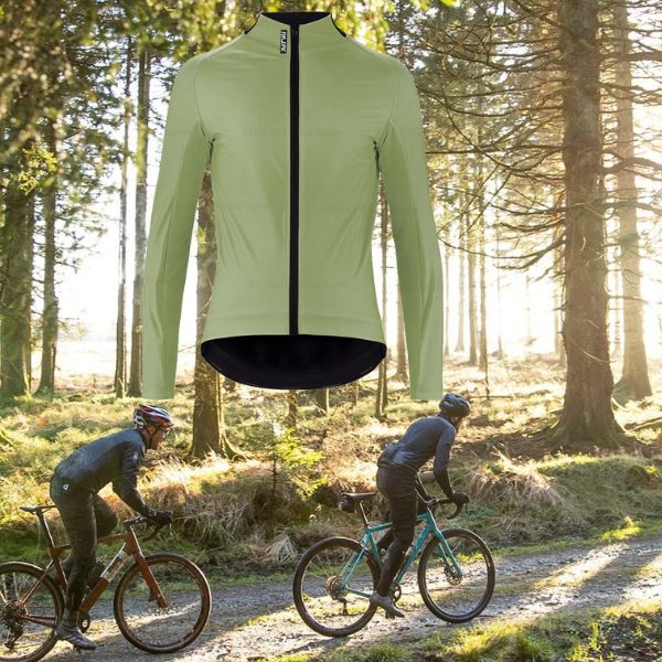 Veste de cyclisme coupe-vent à manches longues