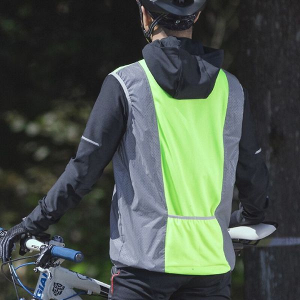 NINEFO Gilet Reflechissant Running, Gilet Reflechissant Velo Élastique et  Réglable