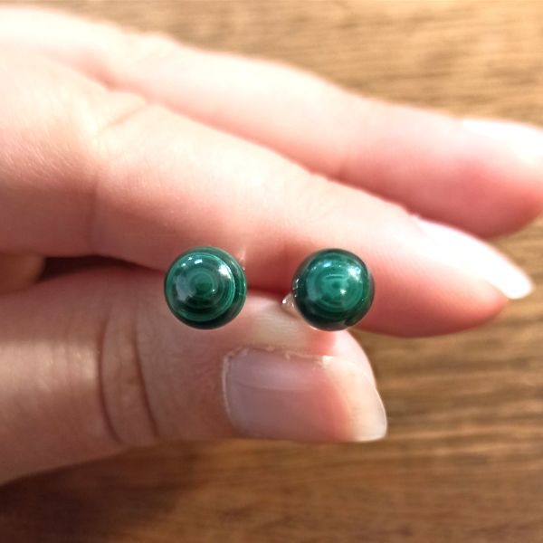 boucles d oreilles malachite