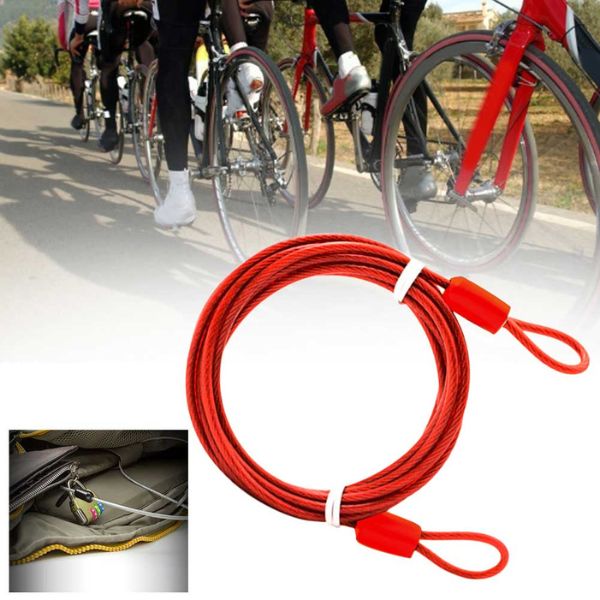 Cable antivol à code pour casque de moto, vélo et scooter