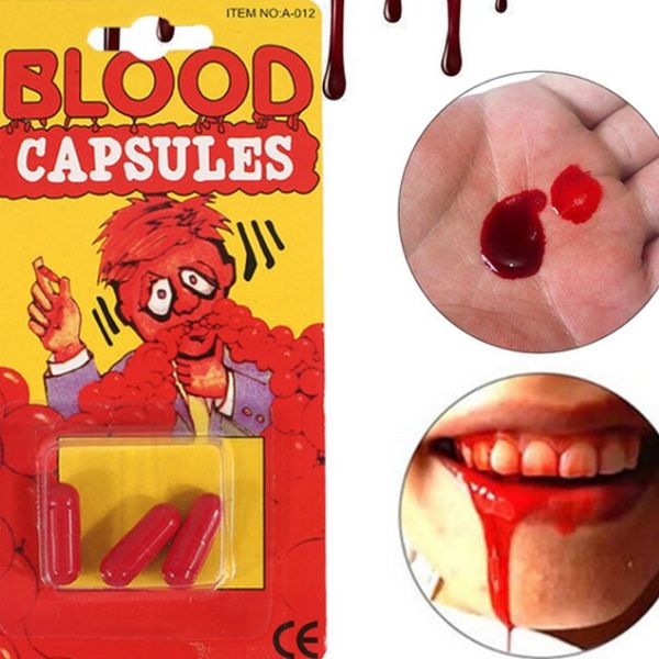 capsule faux sang comestible